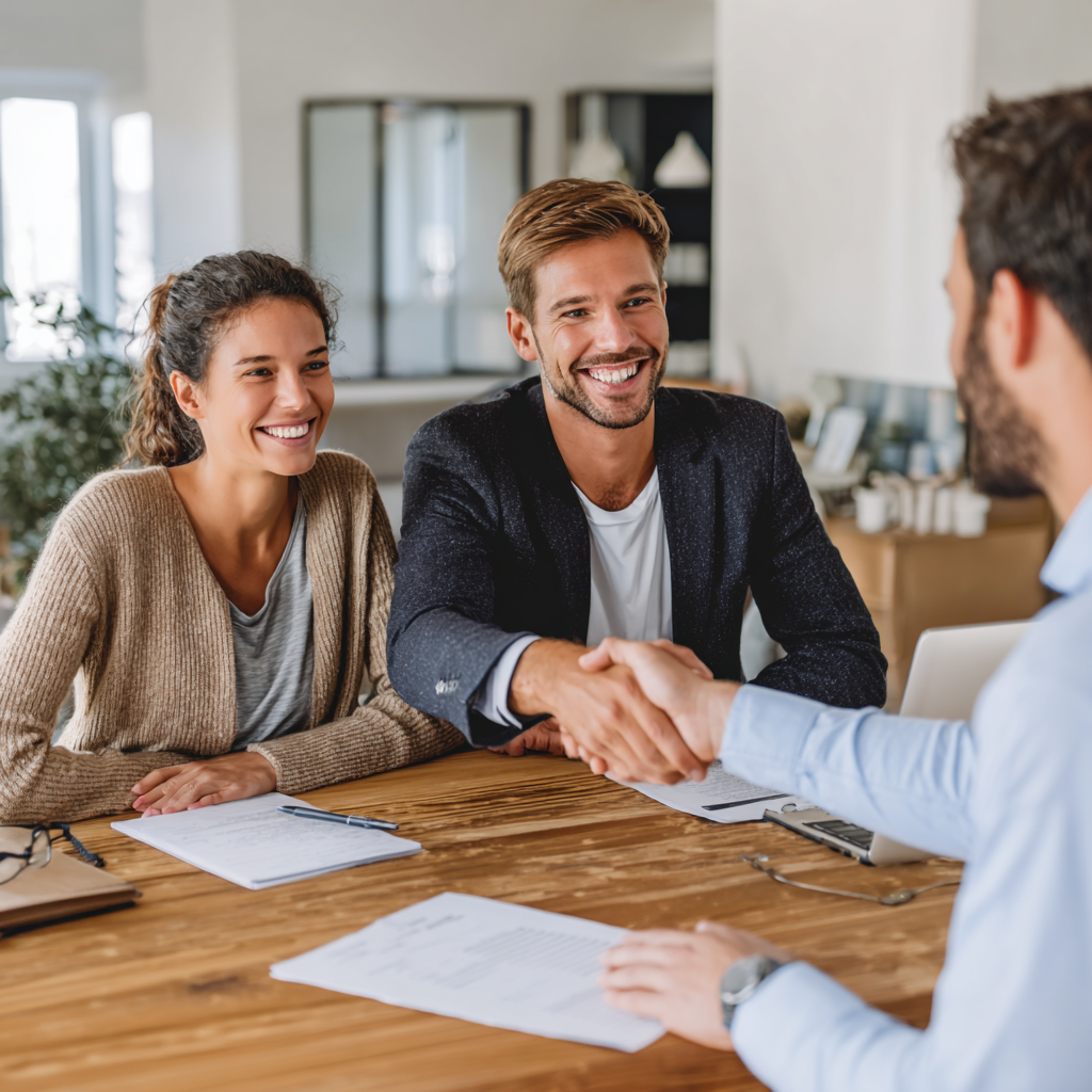 hbmadero_Two_business_people_shaking_hands_with_a_financial_a_2cc6121b-5ddd-4d63-b98f-56c237ea82d6_1